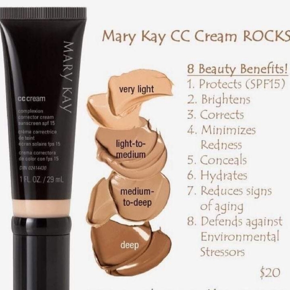 Mary Kay CC Cream FPS 15 in Light to Medium . - Picture 1 of 4